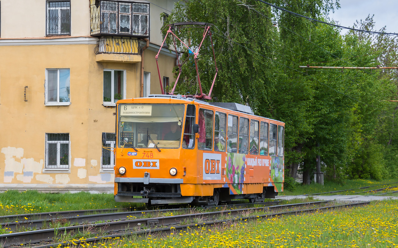 Екатеринбург, Tatra T6B5SU № 748