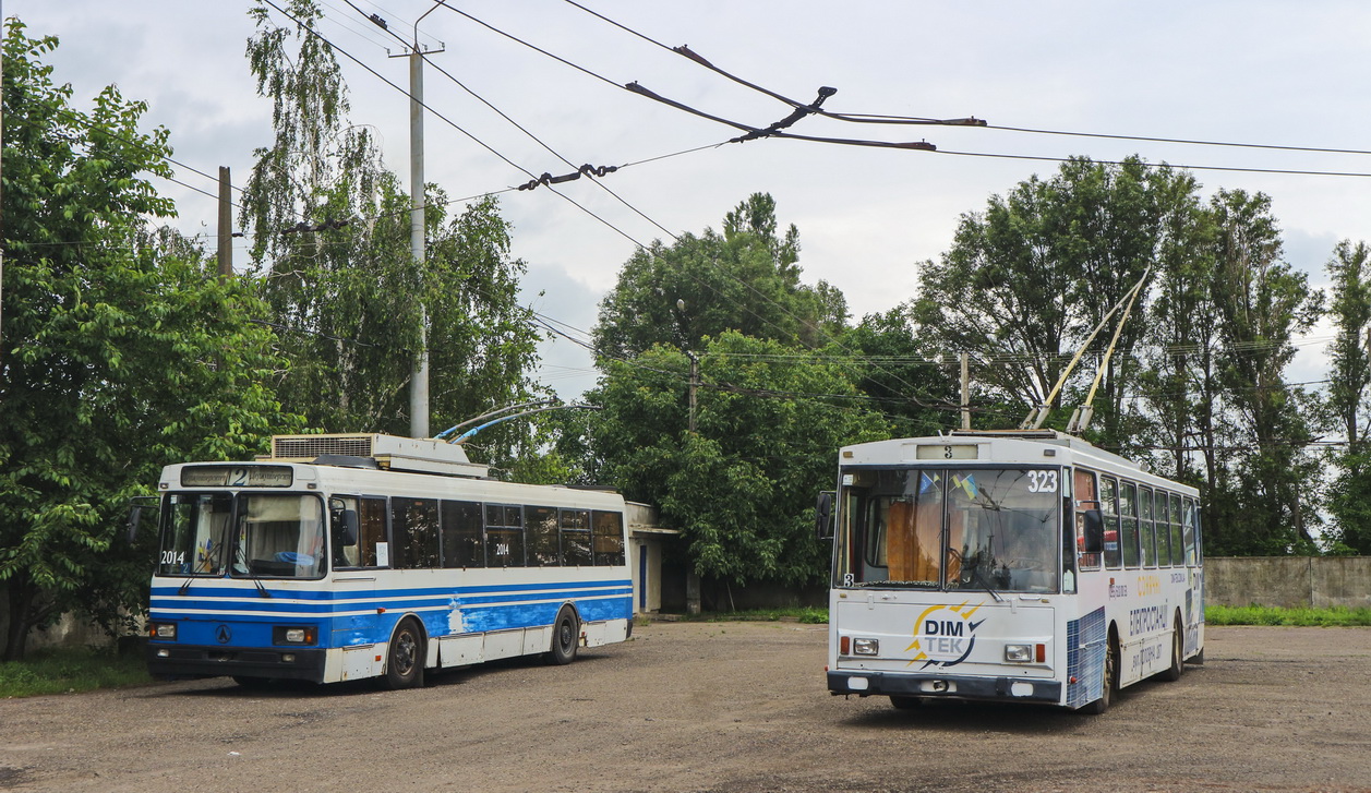 Черновцы, ЛАЗ-52522 № 2014; Черновцы, Škoda 14Tr89/6 № 323
