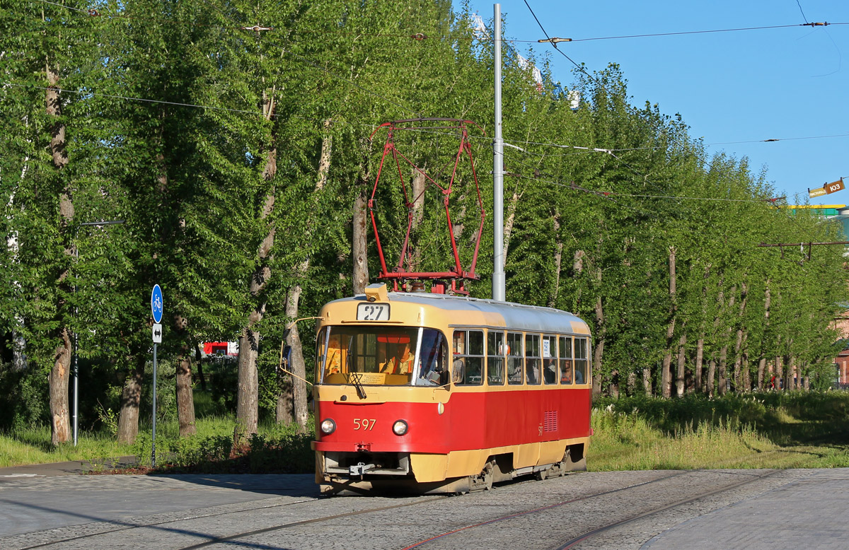 Екатеринбург, Tatra T3SU № 597