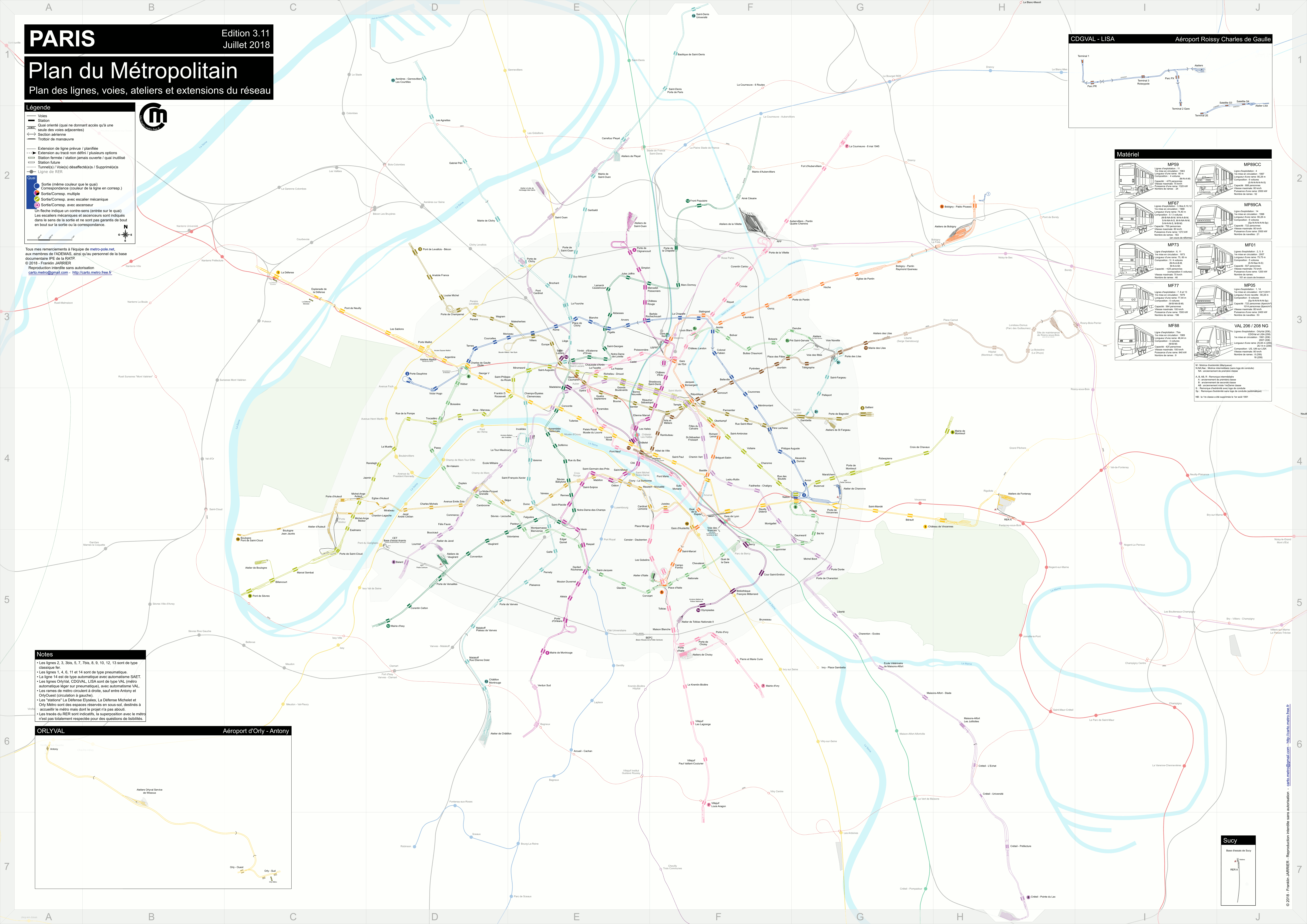 Париж -  Версаль -  Ивелин — Схемы (metro)