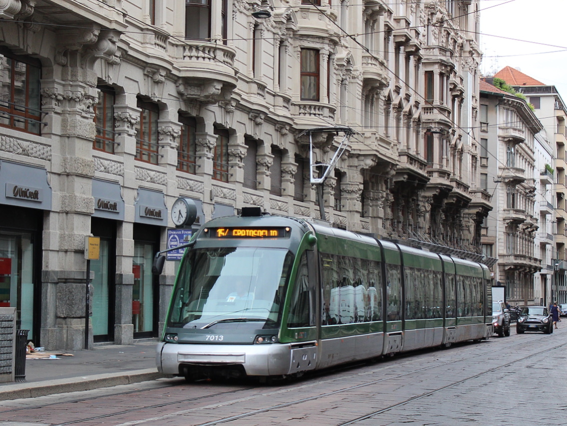 Милан, Bombardier Eurotram (Flexity Outlook) № 7013