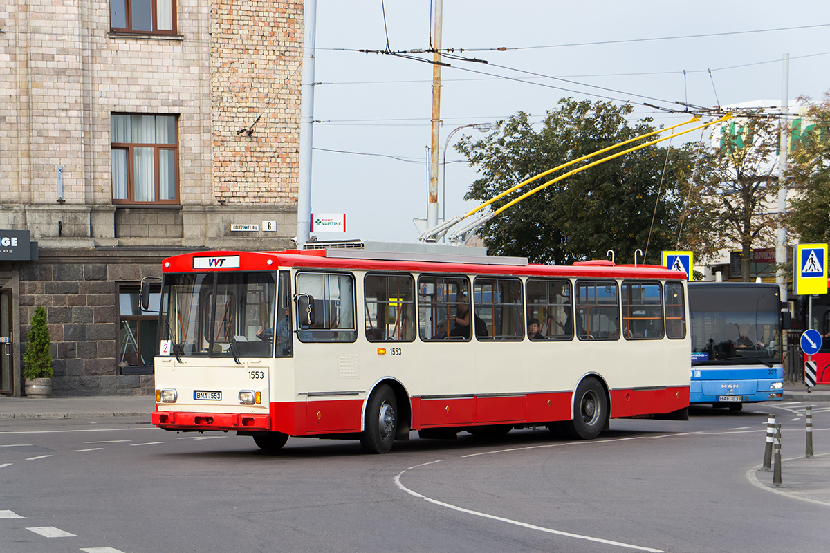 Вильнюс, Škoda 14Tr89/6 № 1553