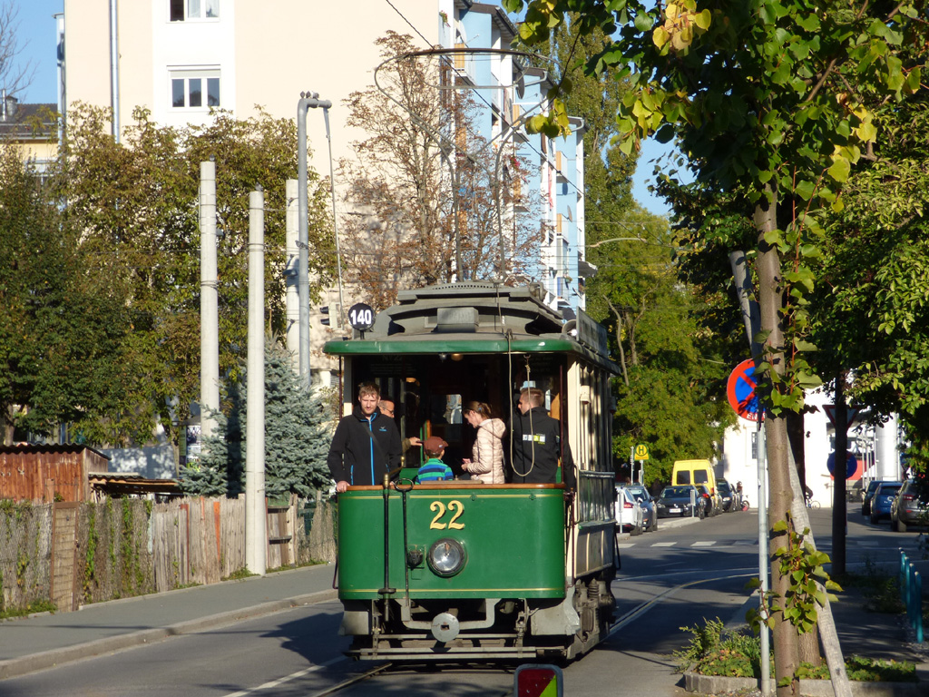 Грац, Двухосный моторный Graz № 22; Грац — 140 лет трамвая в Граце