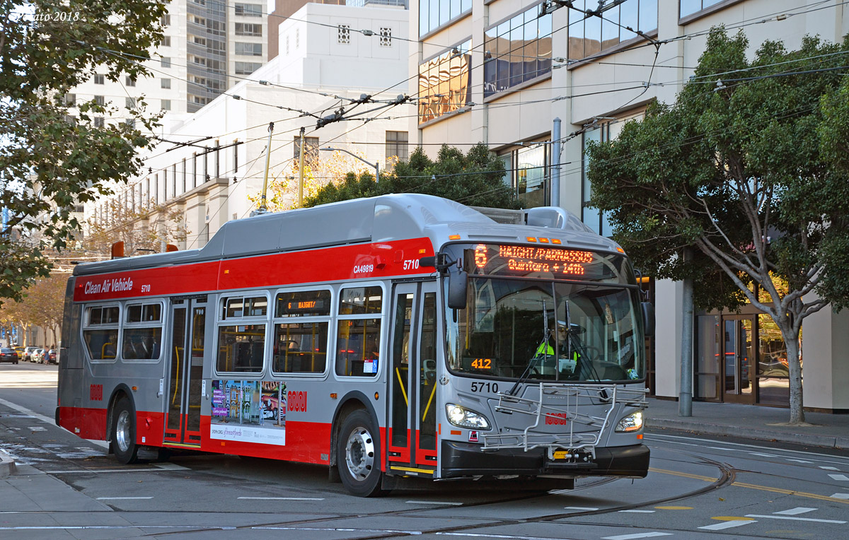 Сан-Франциско, область залива, New Flyer Xcelsior XT40 № 5710 Сан-Франциско, область залива, New Flyer Xcelsior XT40 № 5710