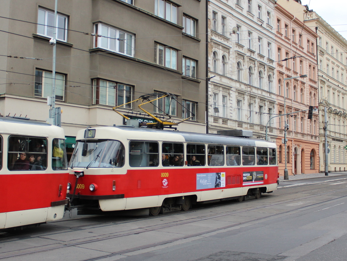 Прага, Tatra T3M2-DVC № 8009