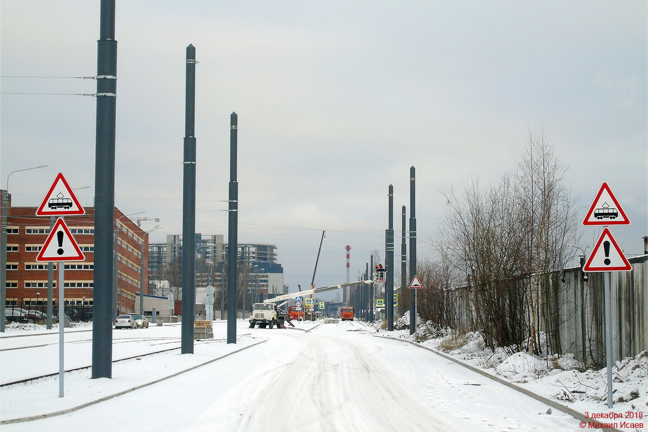 Санкт-Петербург — Строительство трамвайных линий