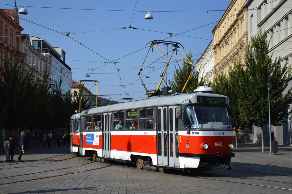 Брно, Tatra T3G № 1643