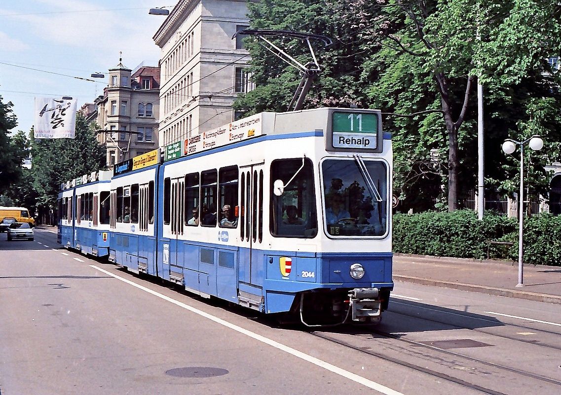 Цюрих, SWS/SWP/BBC Be 4/6 "Tram 2000" № 2044