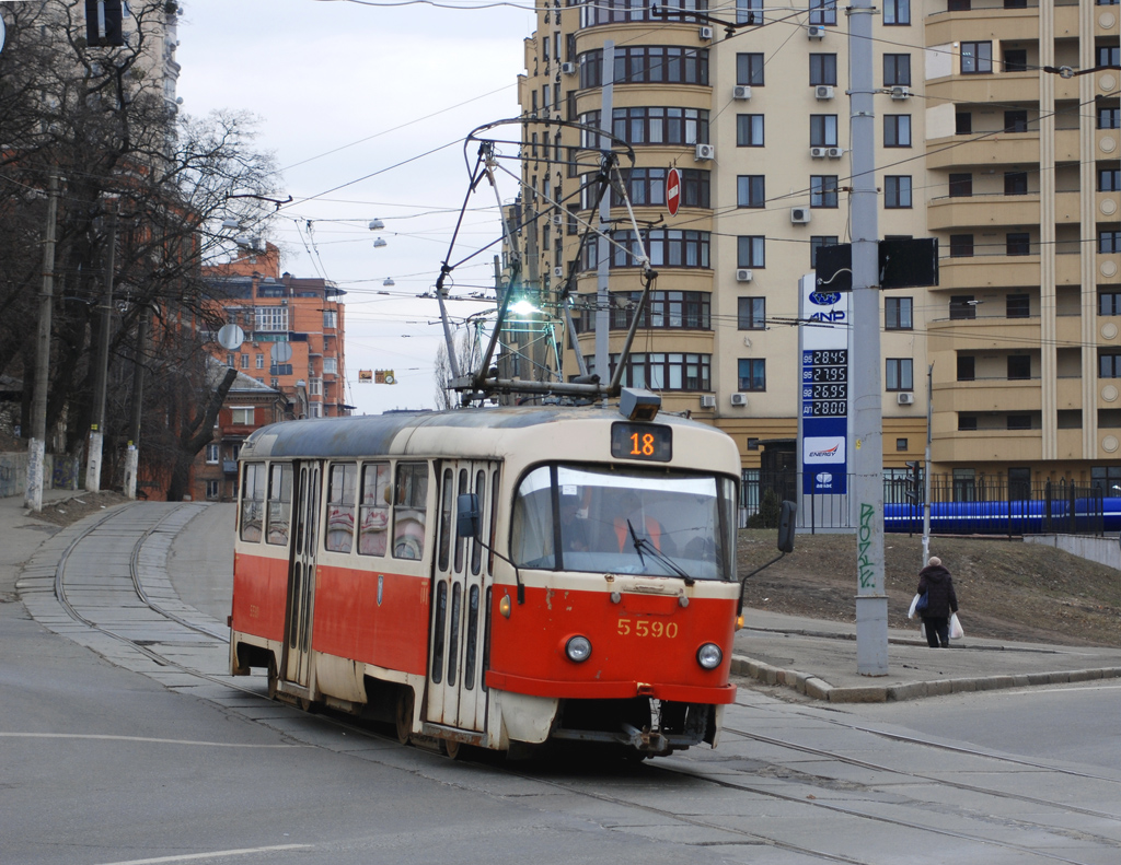 Киев, Tatra T3SU № 5590