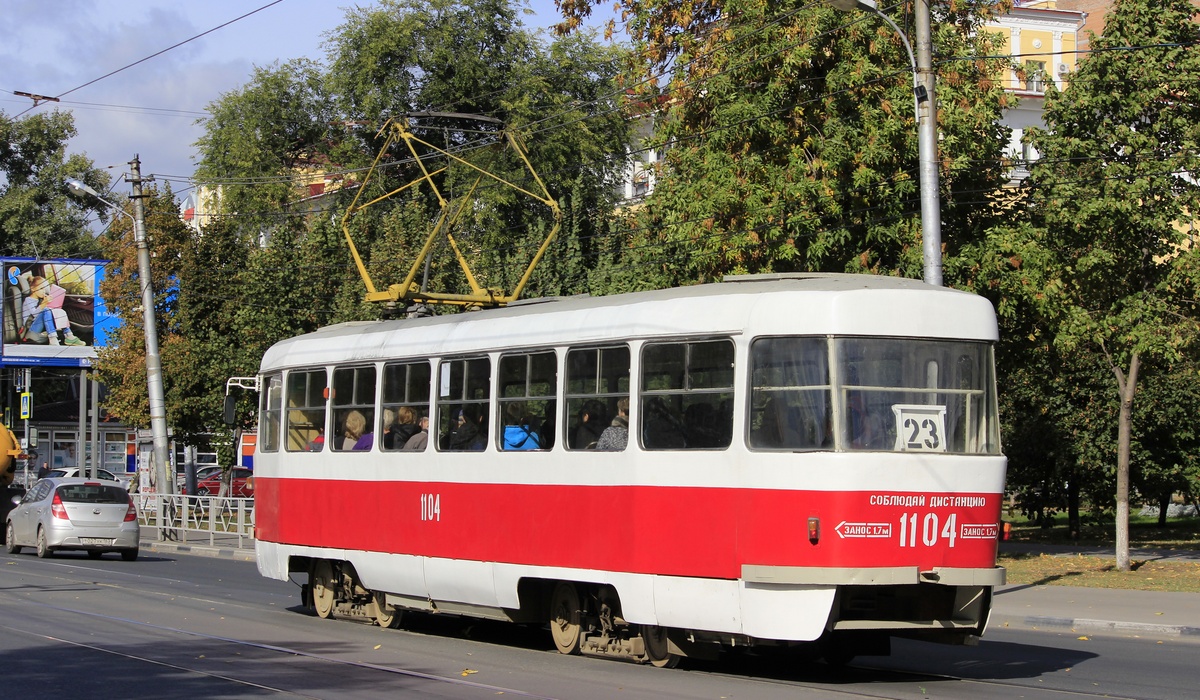 Самара, Tatra T3SU (двухдверная) № 1104