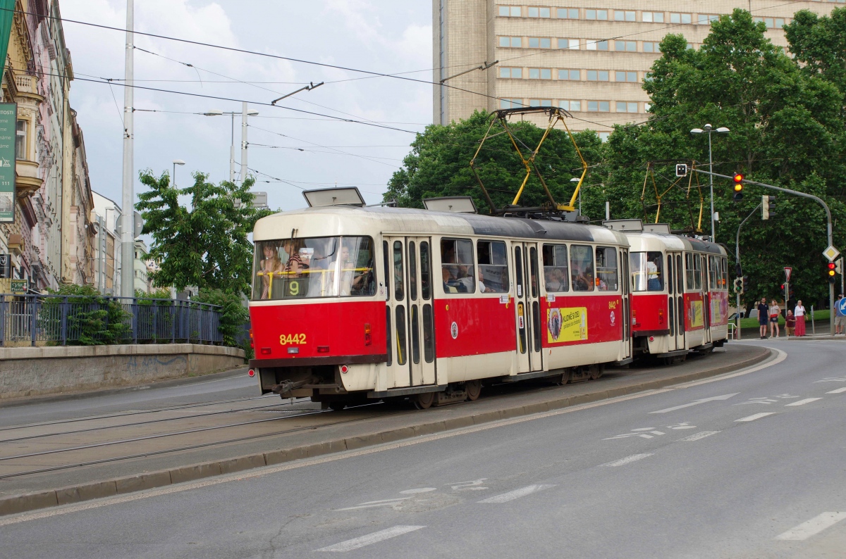 Прага, Tatra T3R.P № 8442