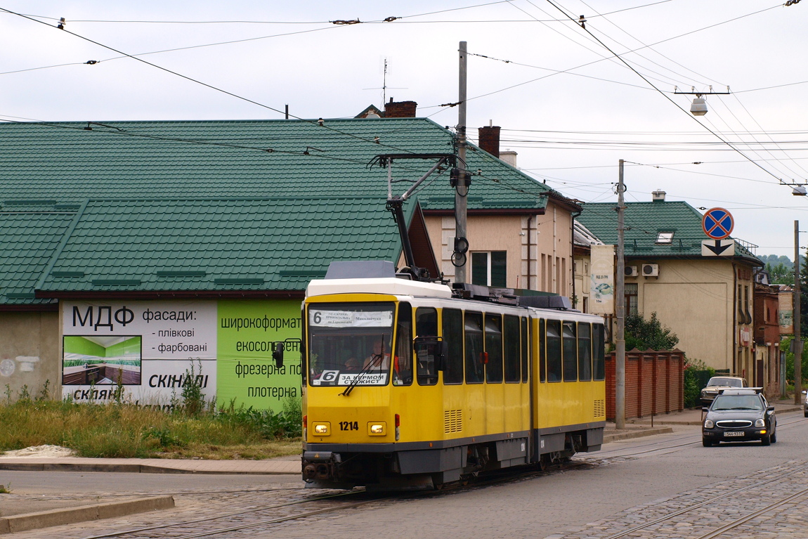 Львов, Tatra KT4DM № 1214