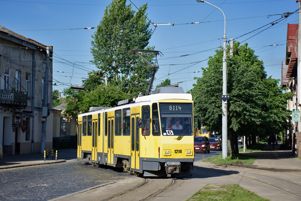 Львов, Tatra KT4DM № 1214