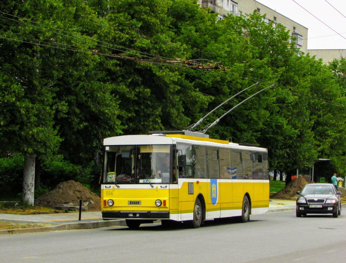 Львов, Škoda 14Tr89/6 № 556