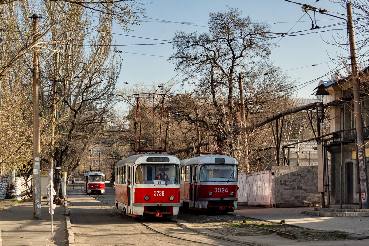Донецк, Tatra T3SU (двухдверная) № 3738