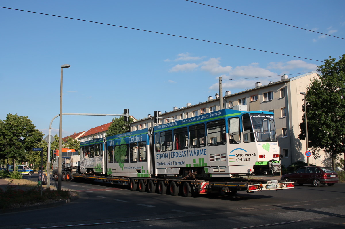 Котбус, Tatra KTNF6 № 140; Котбус — Инциденты