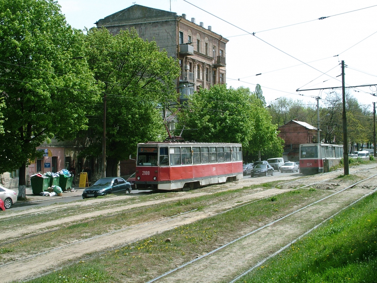Днепр, 71-605 (КТМ-5М3) № 2188; Днепр — Трамвайные линии и инфраструктура