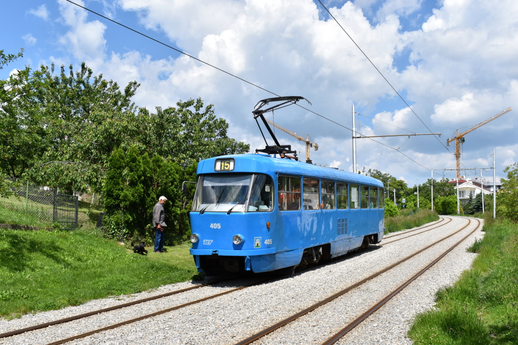 Загреб, Tatra T4YU № 405
