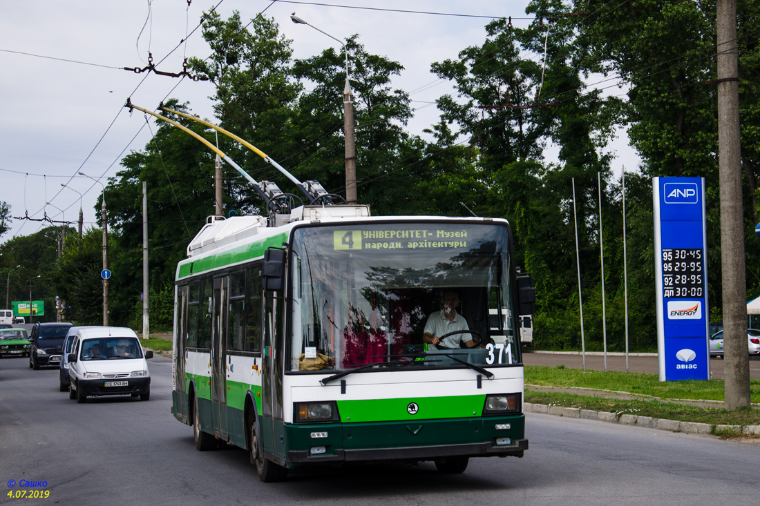 Черновцы, Škoda 21TrACI № 371; Черновцы — Ремонт улицы Русской