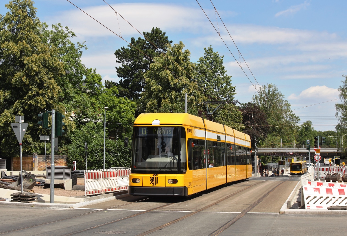 Дрезден, SachsenTram NGT6DD-ER № 2516; Дрезден — Открытие новой трамвайной линии на улицах Тиргартенштрассе и Оскарштрассе (04-06.07.2019)