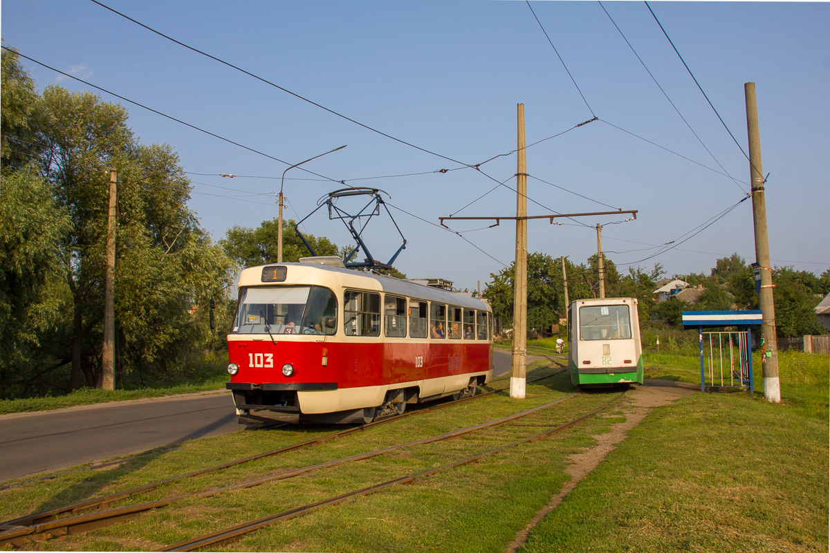 Конотоп, Tatra T3A № 103; Конотоп, 71-605 (КТМ-5М3) № 82