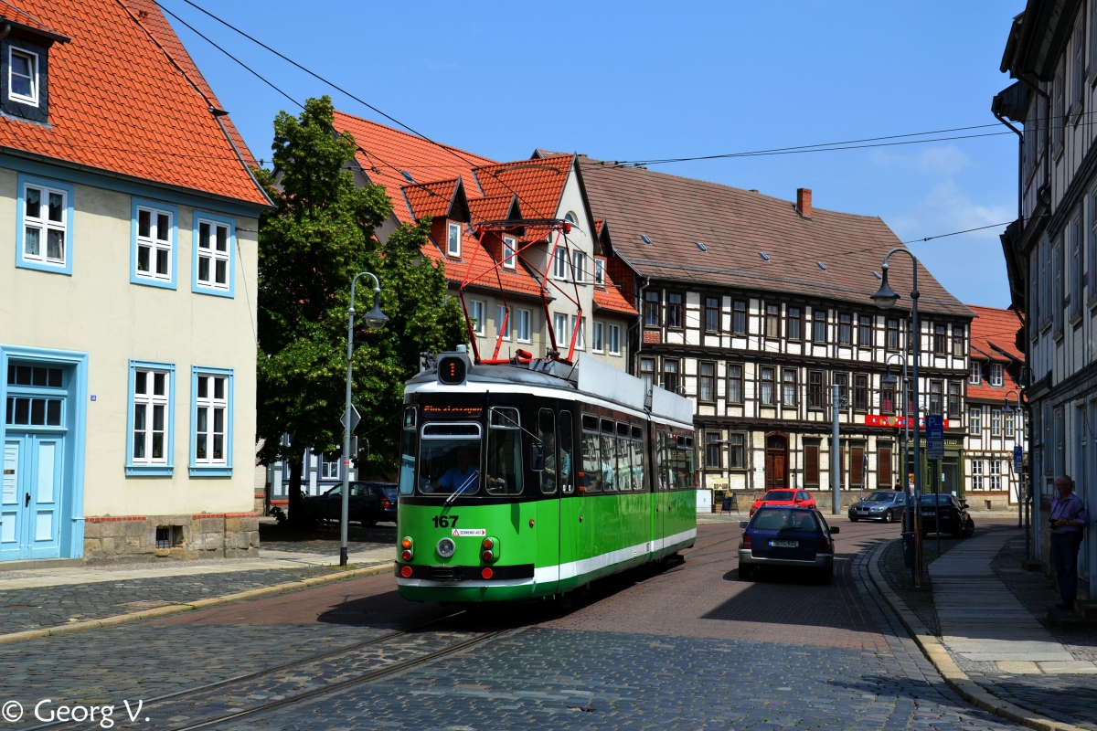 Хальберштадт, Esslingen GT4 № 167; Хальберштадт — Юбилей: 125 лет Хальберштадтскому трамваю (30.06.2012)