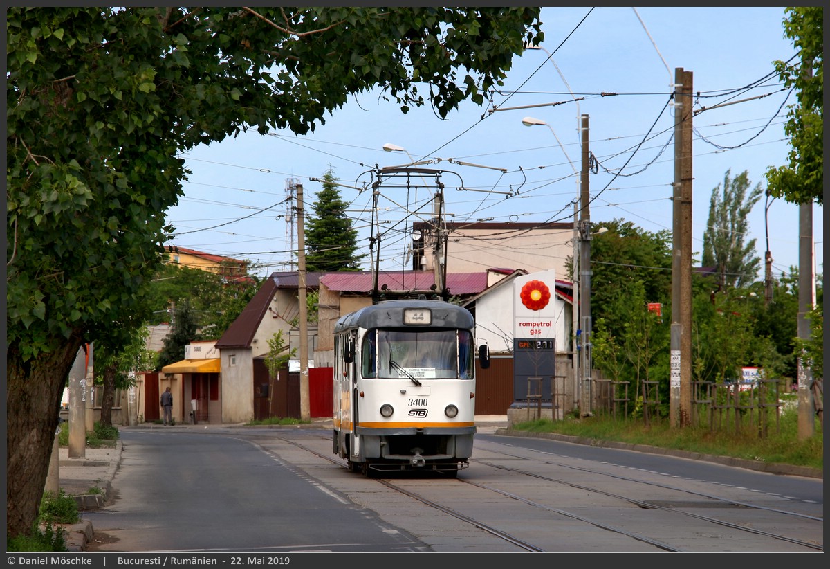 Бухарест, Tatra T4R № 3400