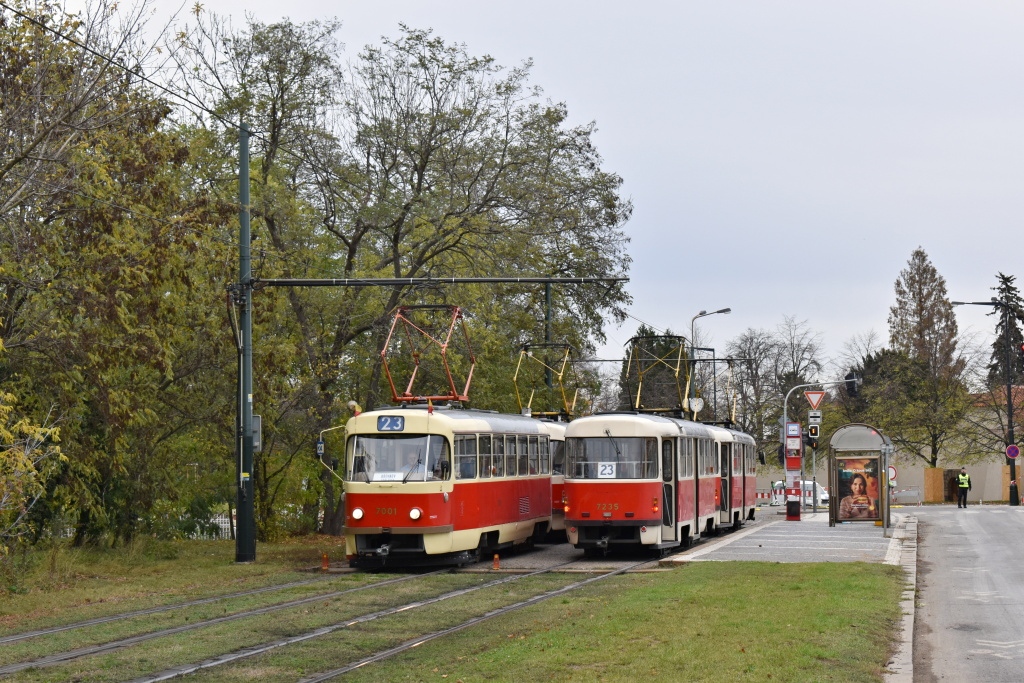 Прага, Tatra T3SU № 7001; Прага, Tatra T3SUCS № 7234