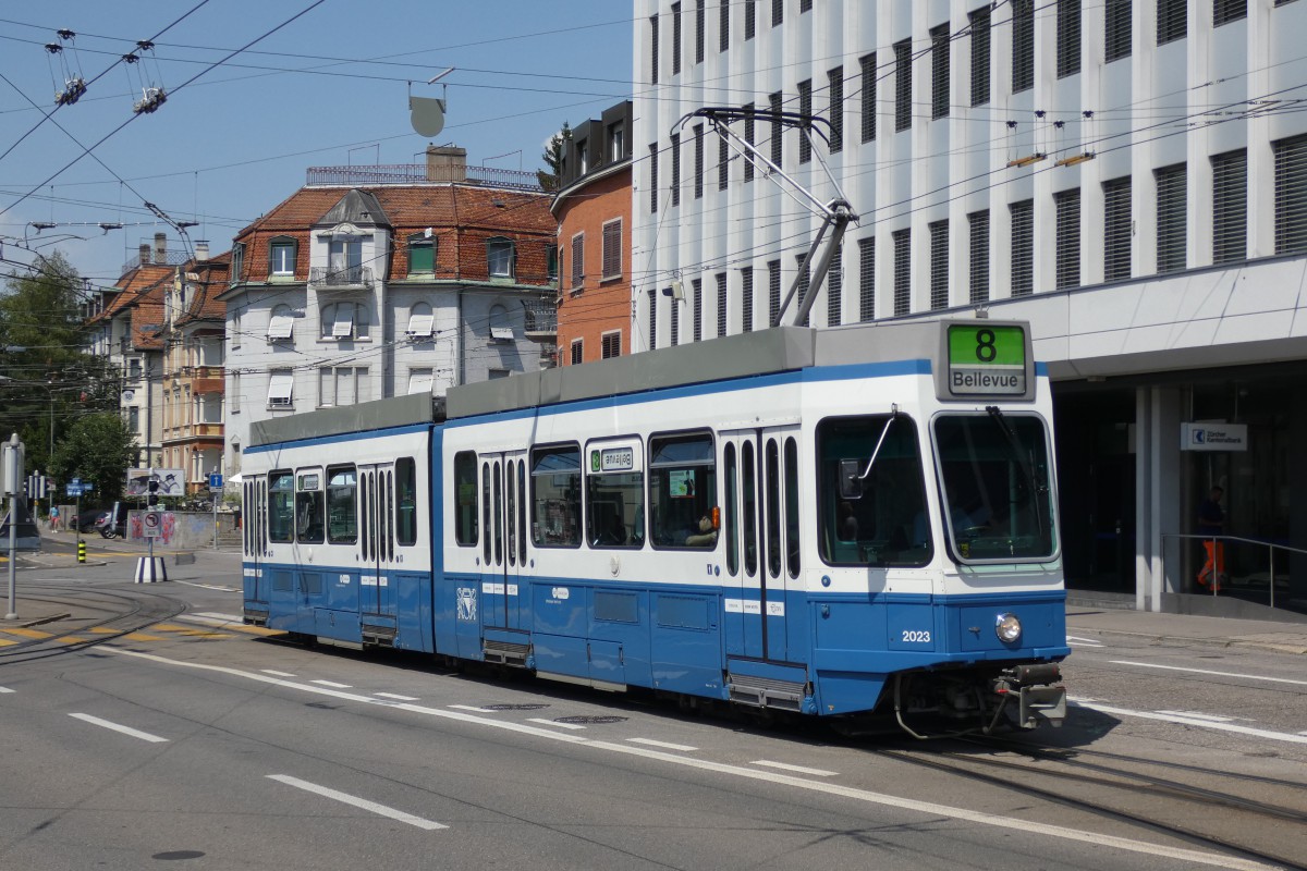Цюрих, SWS/SWP/BBC Be 4/6 "Tram 2000" № 2023