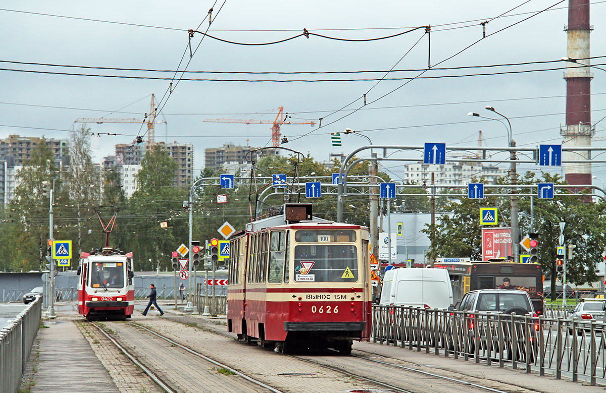 Санкт-Петербург, ЛВС-86К № 0626; Санкт-Петербург — Трамвайные линии и инфраструктура