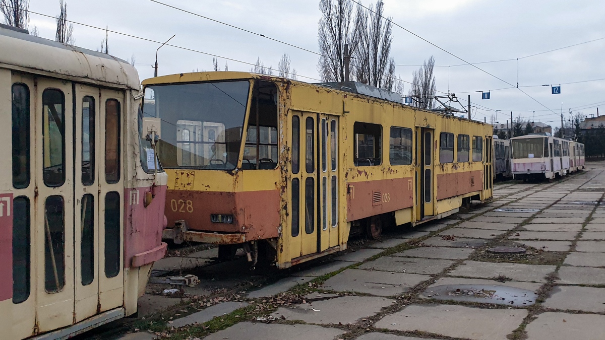 Киев, Tatra T6B5SU № 028; Киев — Трамвайные депо: Дарницкое