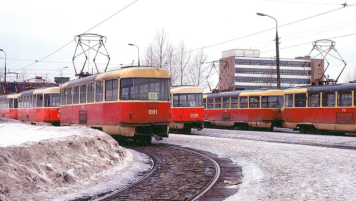 Москва, Tatra T3SU (двухдверная) № 1001