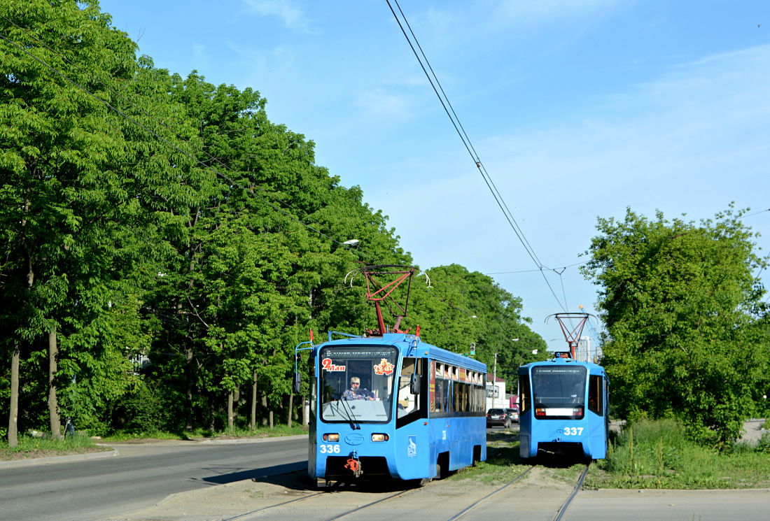Владивосток, 71-619К № 336; Владивосток, 71-619К № 337; Владивосток — Тематические трамваи