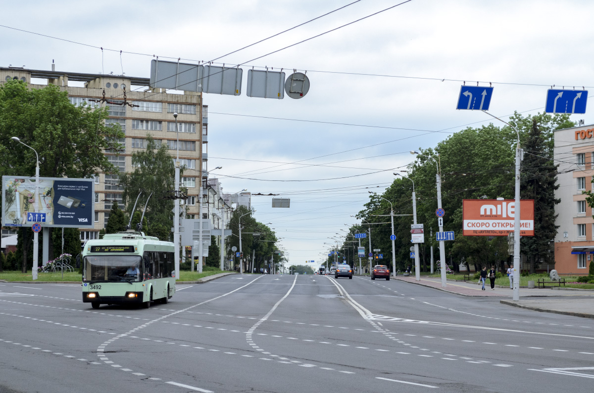 Минск, БКМ 321 № 3492; Минск — Троллейбусные линии