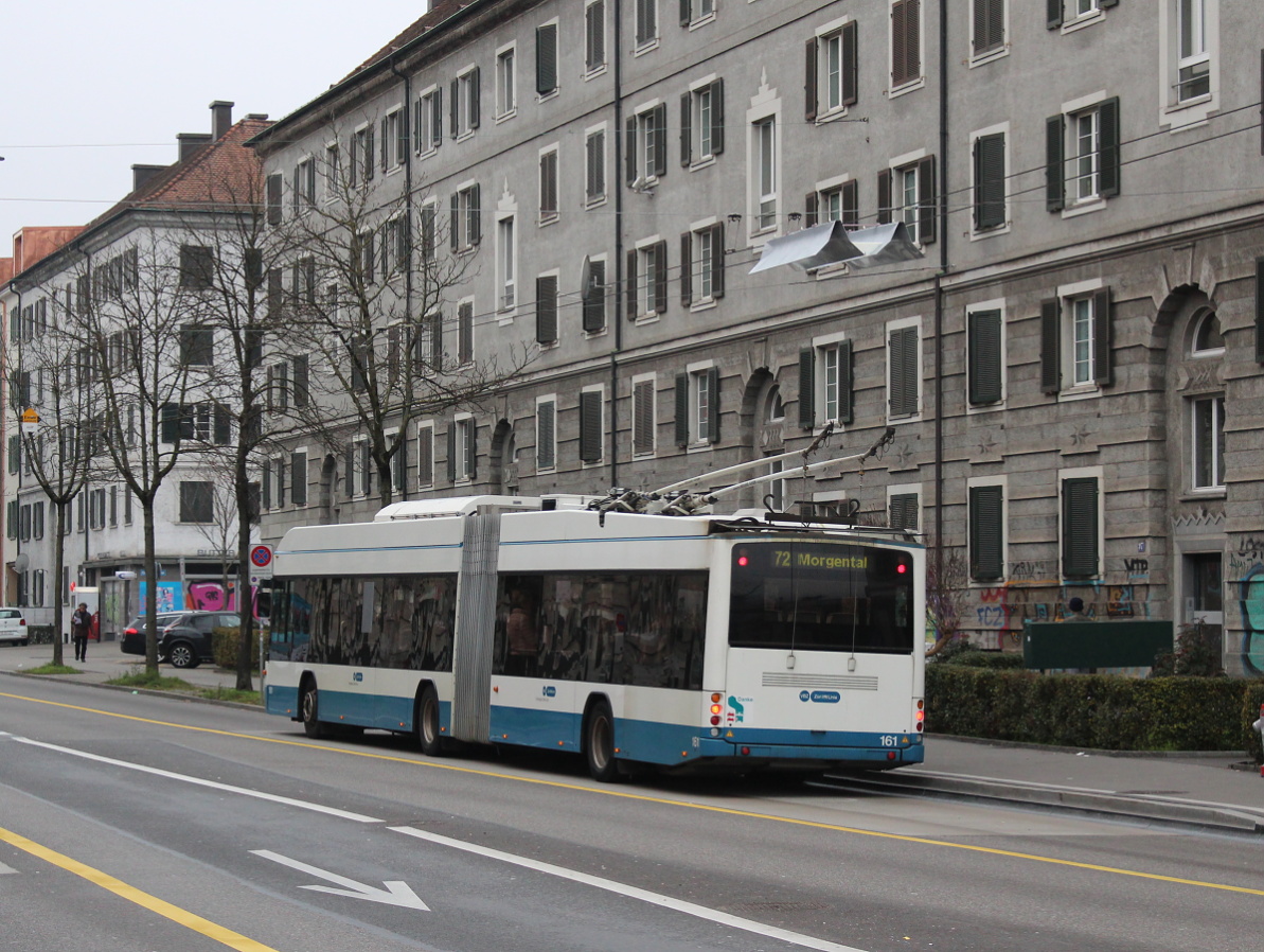 Цюрих, Hess SwissTrolley 3 (BGT-N2C) № 161
