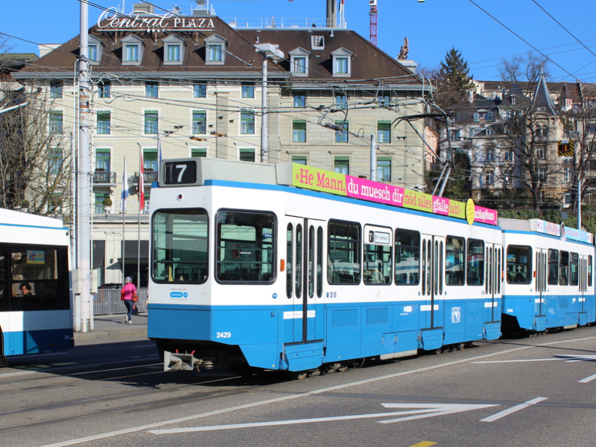 Цюрих, SWP/SIG/ABB Be 2/4 "Tram 2000 Pony" № 2429