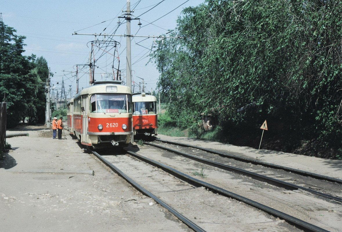 Волгоград, Tatra T3SU (двухдверная) № 2620; Волгоград, Tatra T3SU № 2711