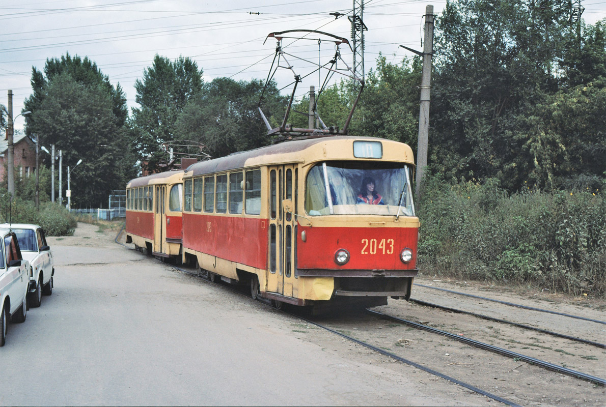 Самара, Tatra T3SU (двухдверная) № 2043; Самара — Исторические фотографии — Трамвай и Троллейбус (1992-2000)
