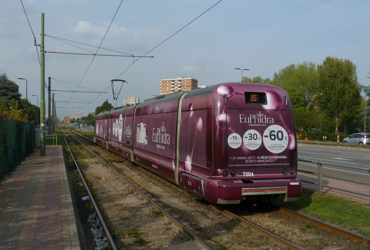 Милан, Bombardier Eurotram (Flexity Outlook) № 7004