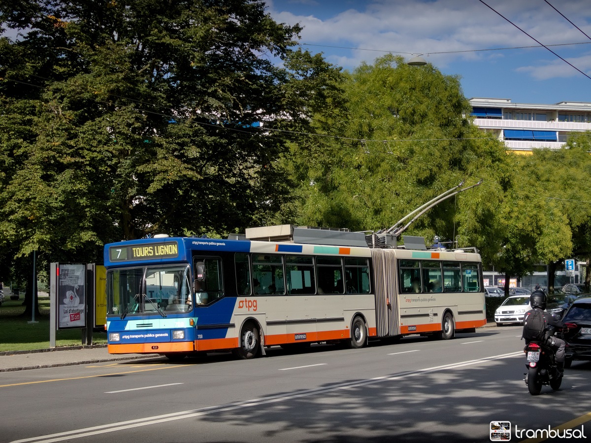Женева, Hess SwissTrolley 1 (BGT-N) № 708