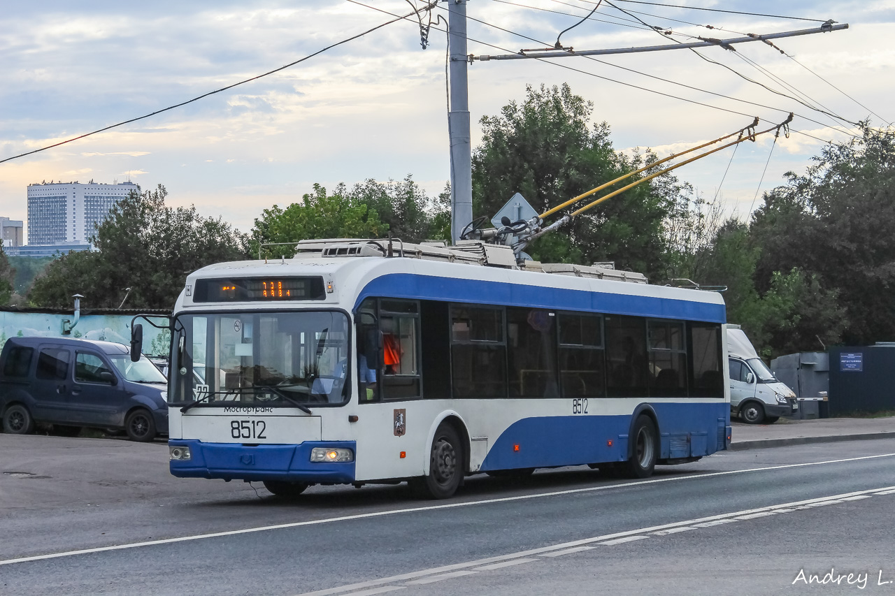 Москва, БКМ 321 № 8512; Москва — Закрытие движения Московского троллейбуса 24 — 25 августа 2020
