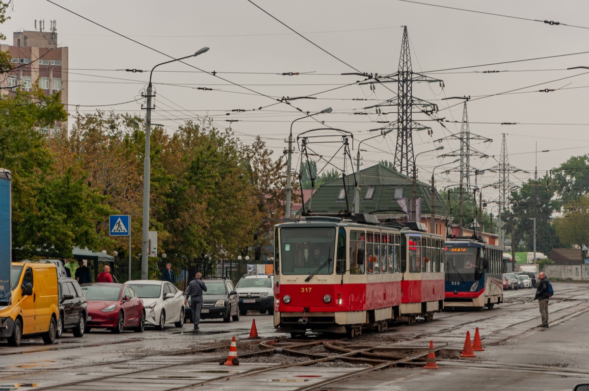 Киев, Tatra T6A5 № 317; Киев — Трамвайные линии: Дарницкая сеть