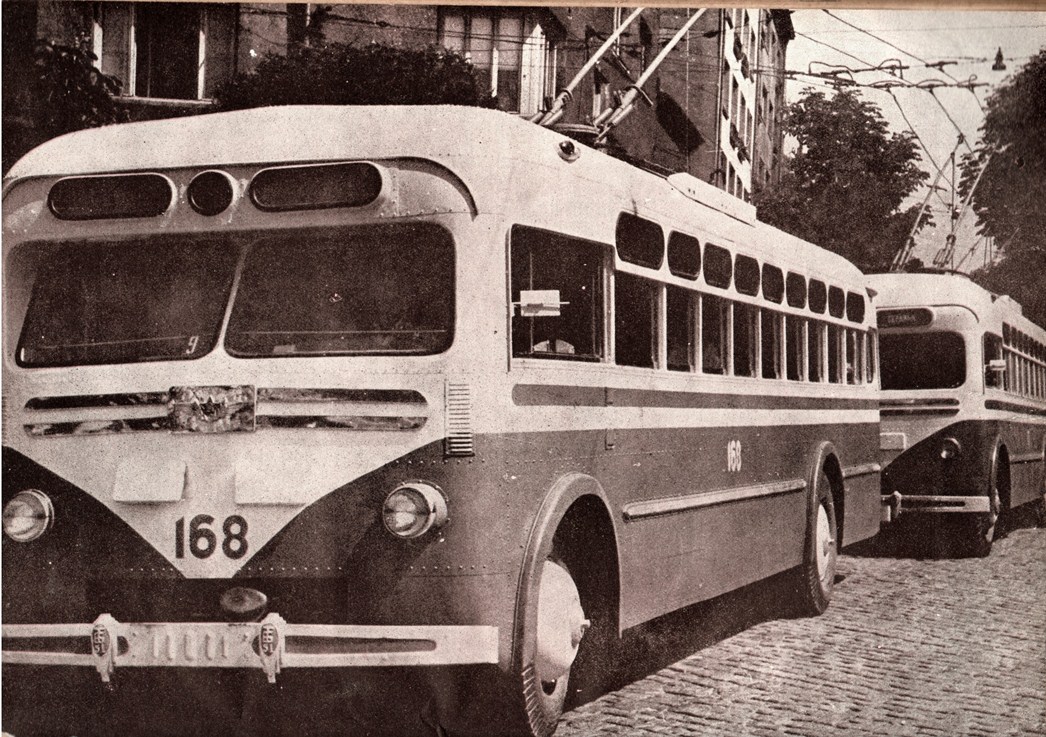 София, ТБ-55 № 168; София — Исторически снимки — Тролейбуси (1941–1989)