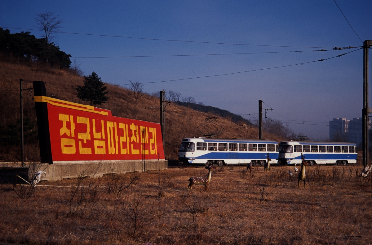 Пхеньян, Tatra T4D № 1201; Пхеньян, Tatra T4D № 1212; Пхеньян — Исторические фотографии — Трамвай и Троллейбус (1991+)