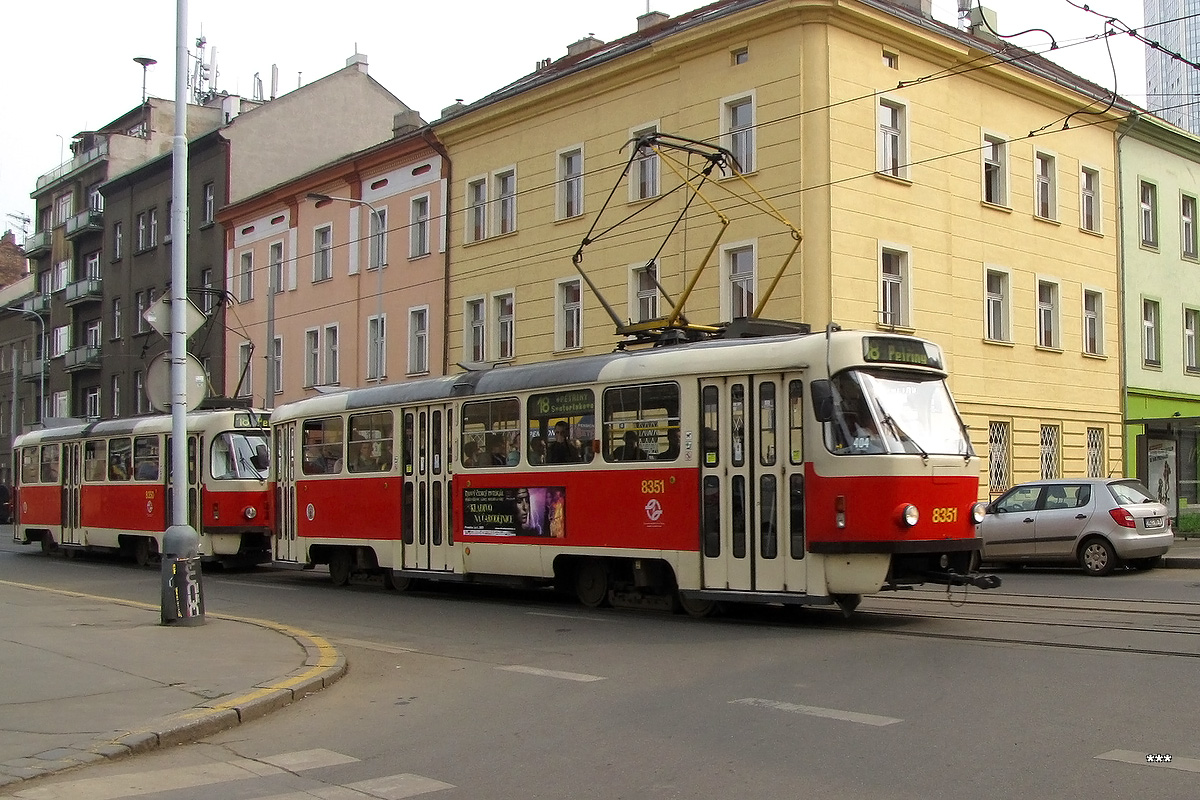 Прага, Tatra T3R.P № 8351