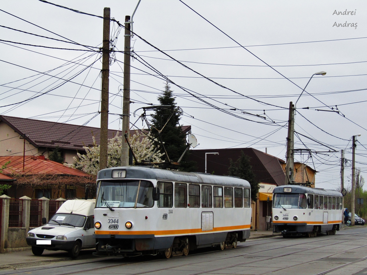 Бухарест, Tatra T4R № 3344