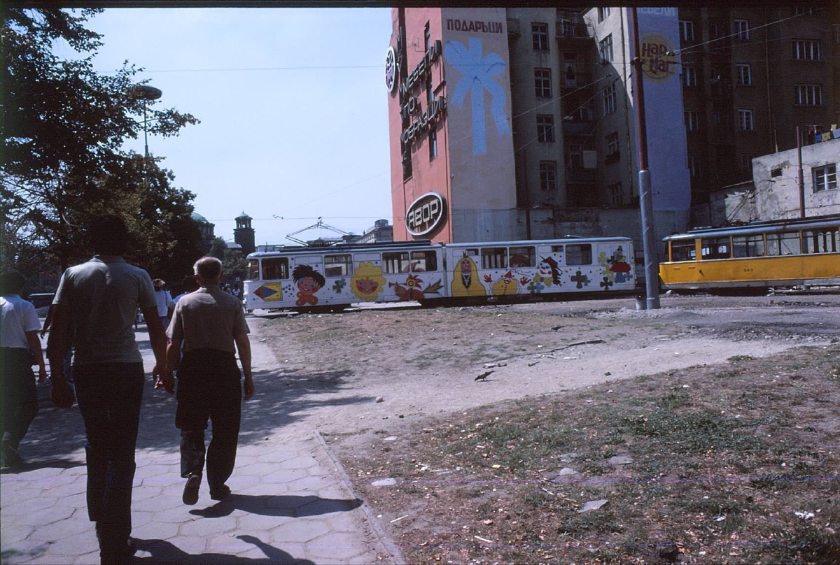 София — Исторически снимки — Трамвайна инфраструктура (1945–1989)