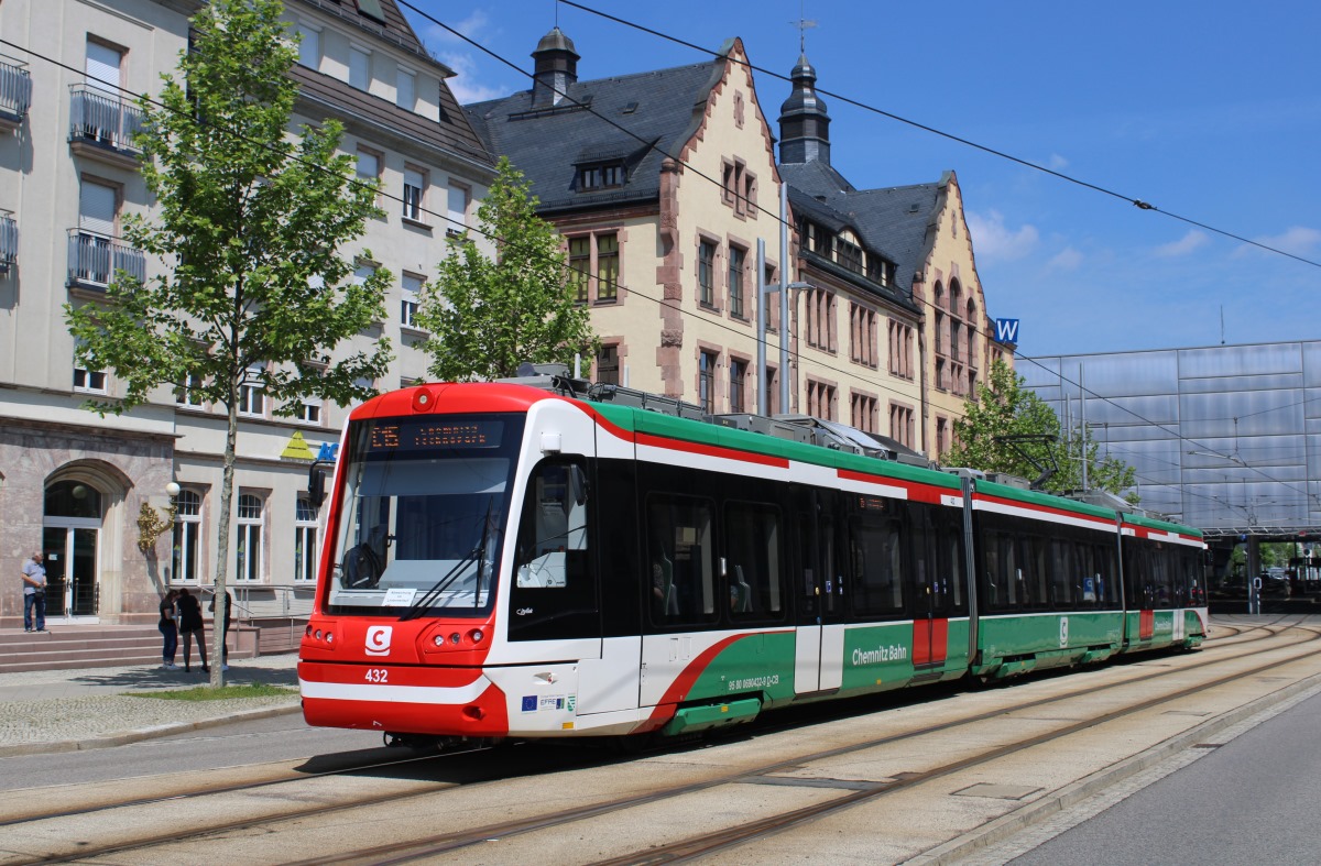 Хемниц, Vossloh Citylink № 432; Хемниц — Трамвайно-железнодорожная система «Хемницер Модель»