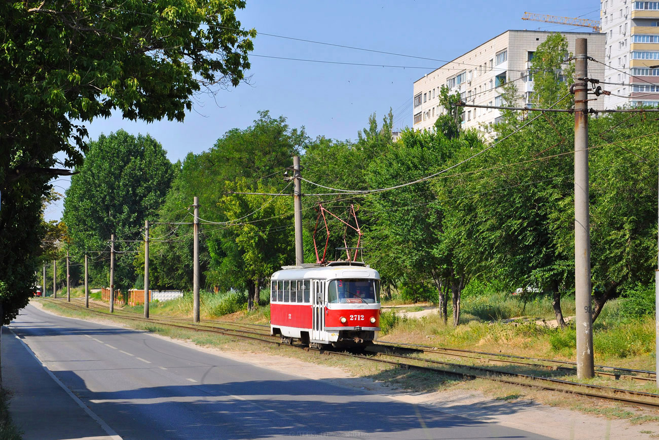 Волгоград, Tatra T3SU (двухдверная) № 2712
