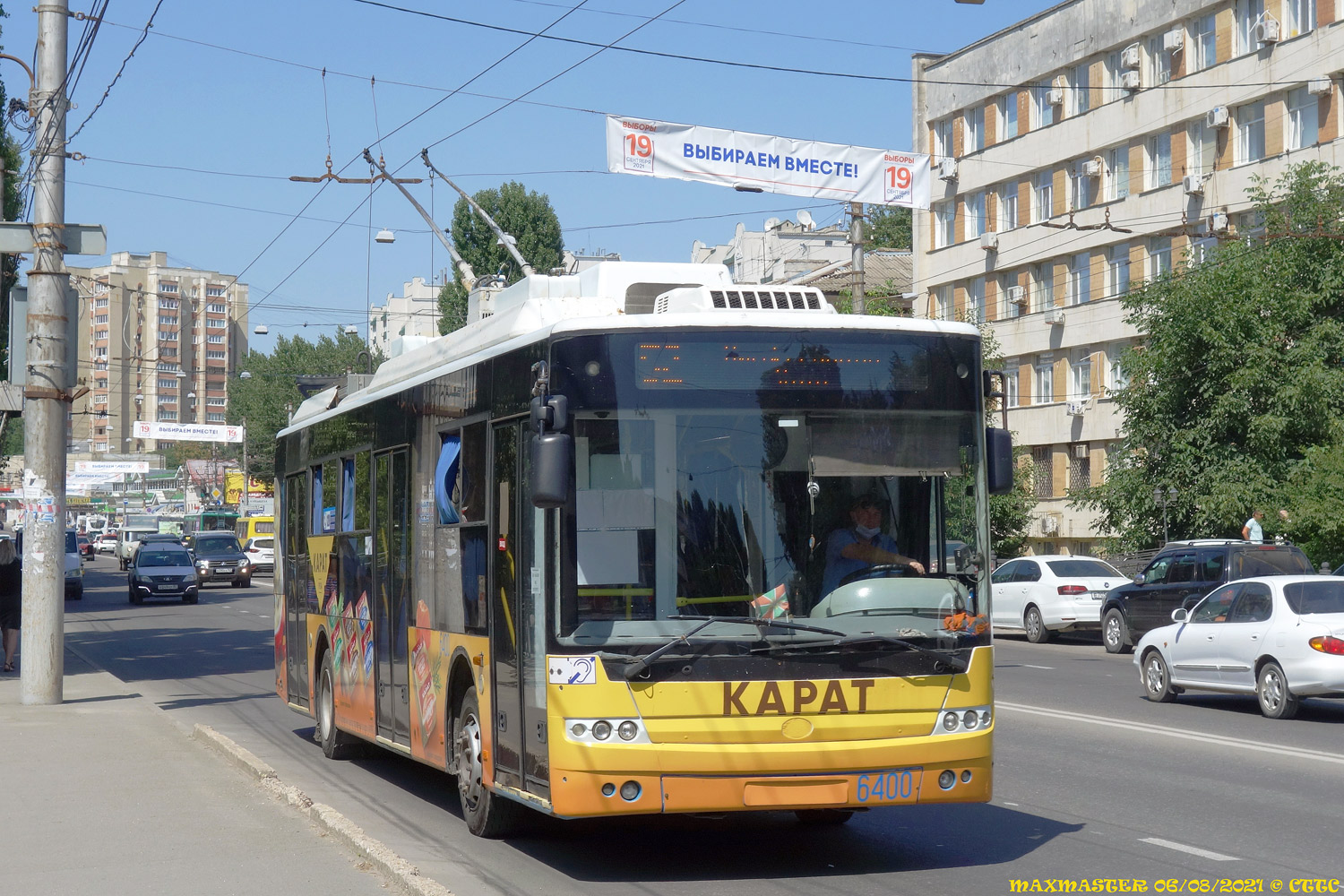 Крымский троллейбус, Богдан Т70115 № 6400